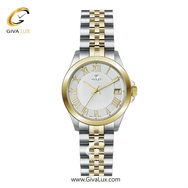 ساعت مچی اورجینال مردانه ویولت VIOLET نقره ای-طلایی | نقره ای-طلایی| نقره ای| کد رفرنس 0556/2